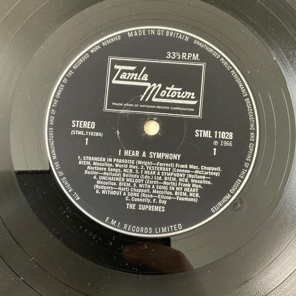 The Supremes: A Hear A Symphony Vintage Vinyl Record - Picture 7 of 10